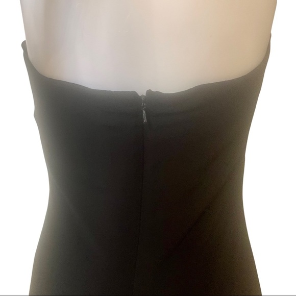 Vintage GUNNE SAX JESSICA MCCLINTOCK Maxi Dress Halter Jersey Black Formal - Picture 11 of 16